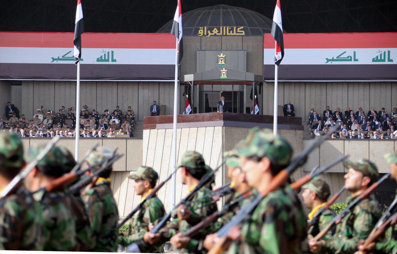 Iraq celebrates victory over the Islamic State (IS)  with a military parade in Baghdad, July 15, 2017. (Photo: Iraqi Prime Minister’s Press Office)